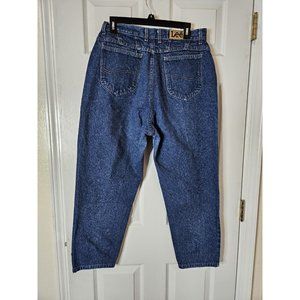 Lee MR Womens Jeans Size 16 MED X 27 High Rise Tapored  Denim Union Stamp